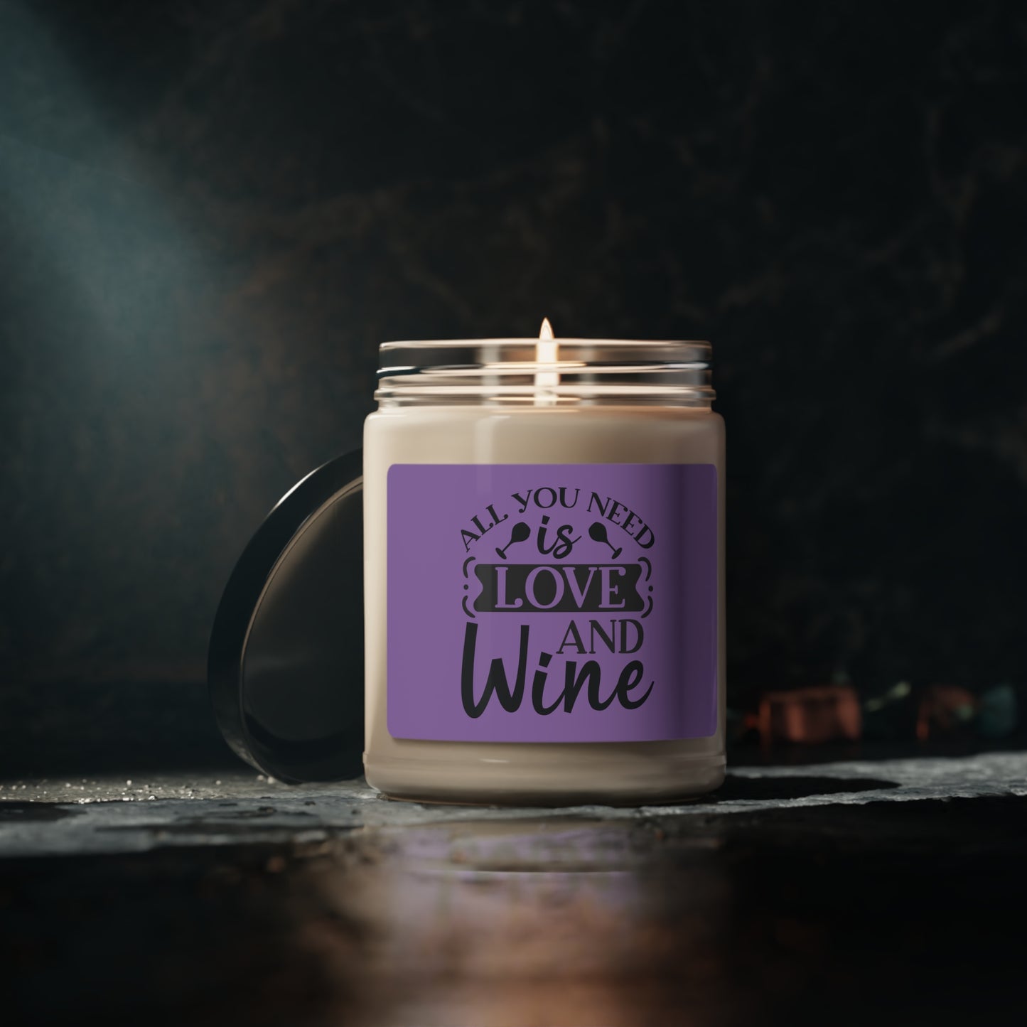 All you need is Love and Wine Scented Soy Candle, 9oz