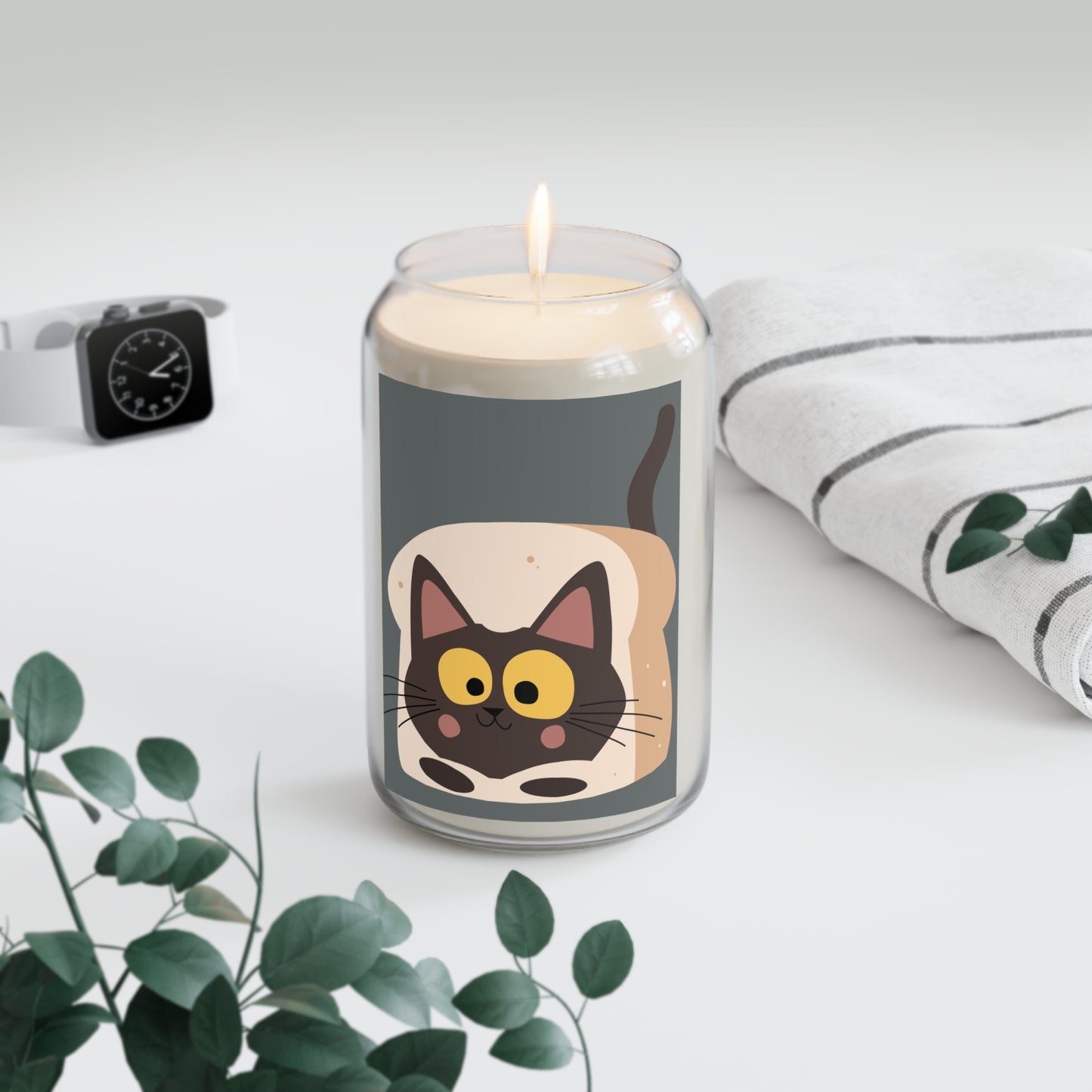 Cat and Toast Scented Candle, 13.75oz