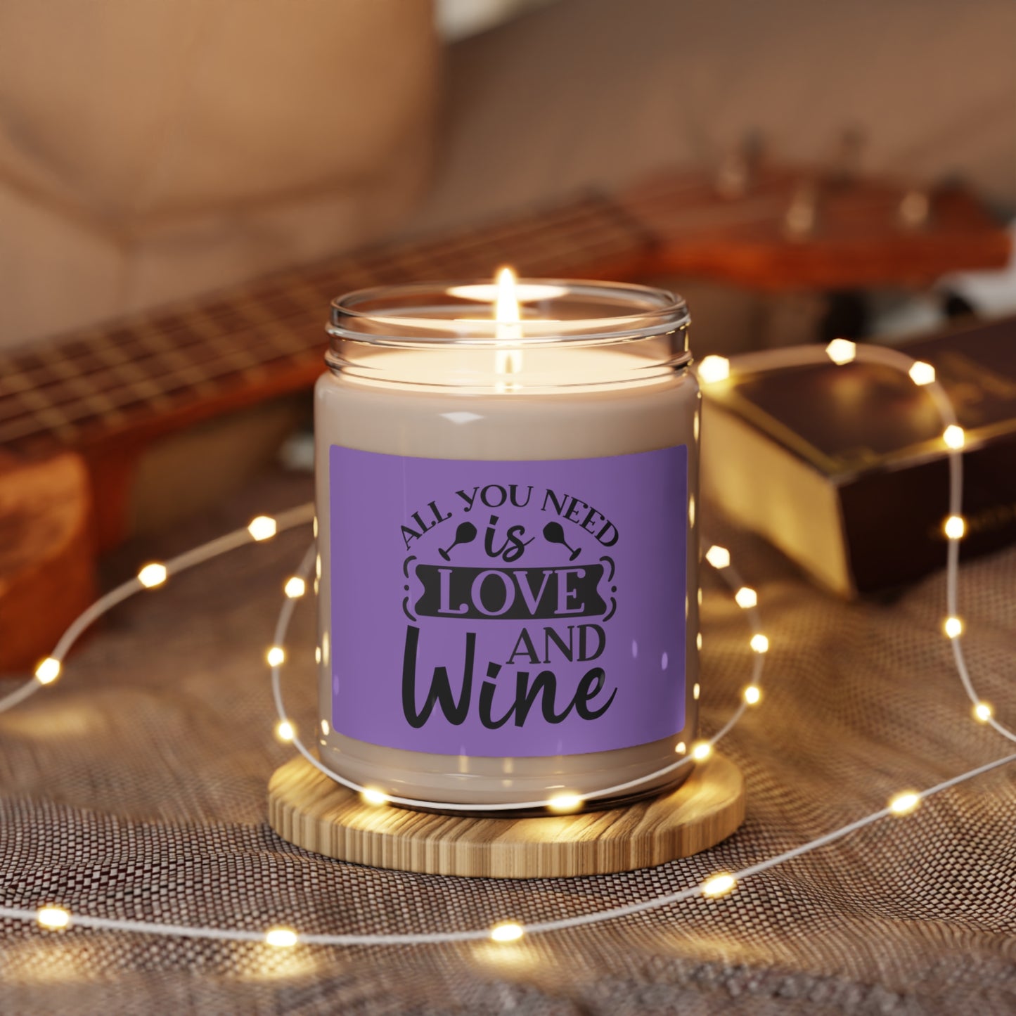 All you need is Love and Wine Scented Soy Candle, 9oz
