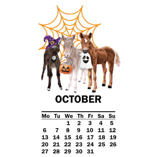 Personalized die cut desk calendar 2025