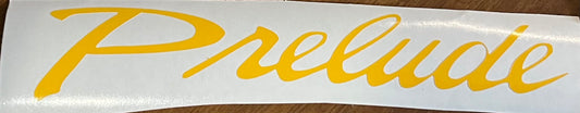 Prelude emblem in vinyl multiple color options