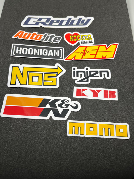 Old school car brand logos- set of 10