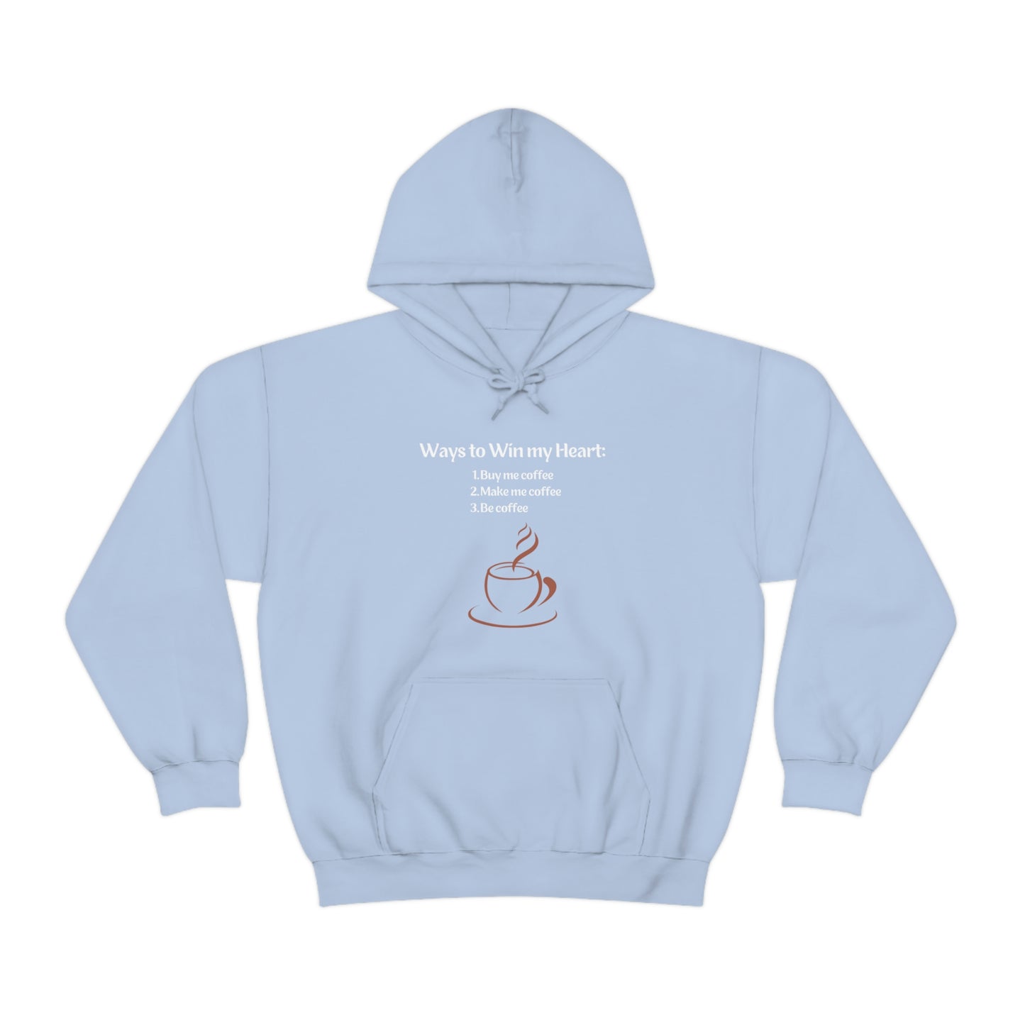 Way to my heart= Coffee Edition Heavy Blend™ Hooded Sweatshirt