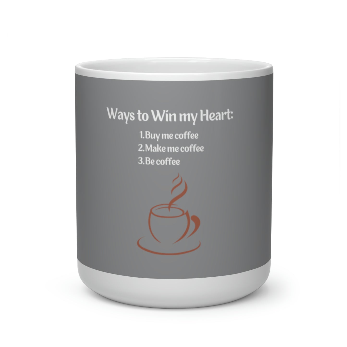 Ways to my heart- coffee edition- Heart Shape Mug