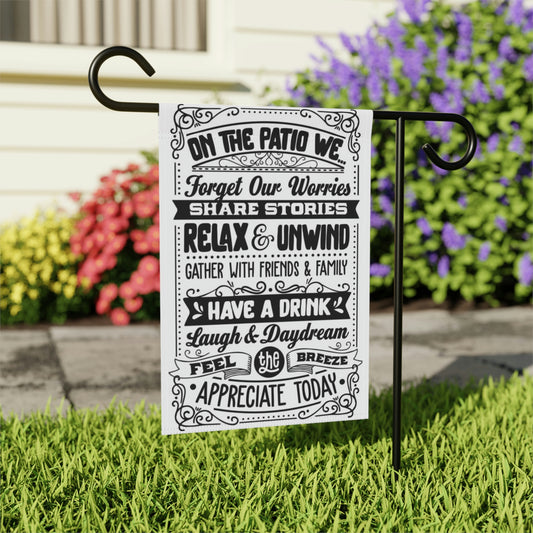 Patio Rules Garden & House Banner