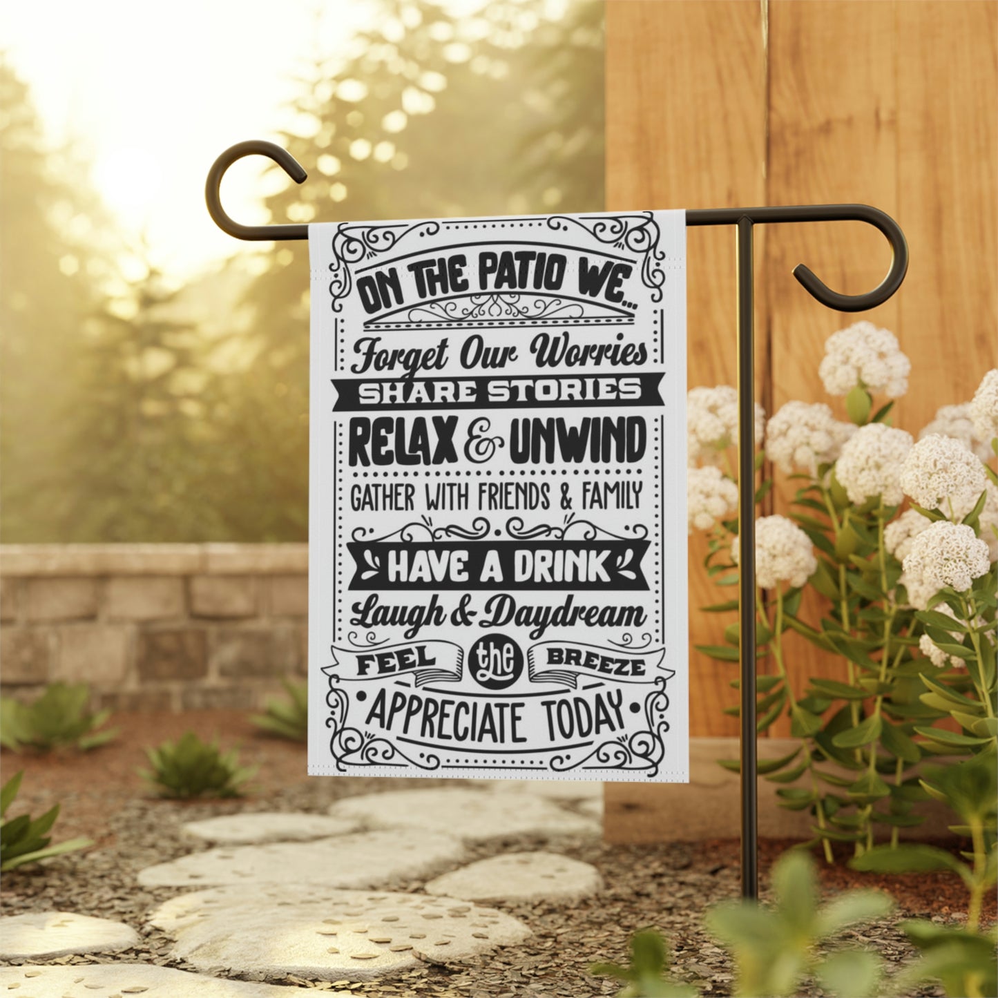 Patio Rules Garden & House Banner