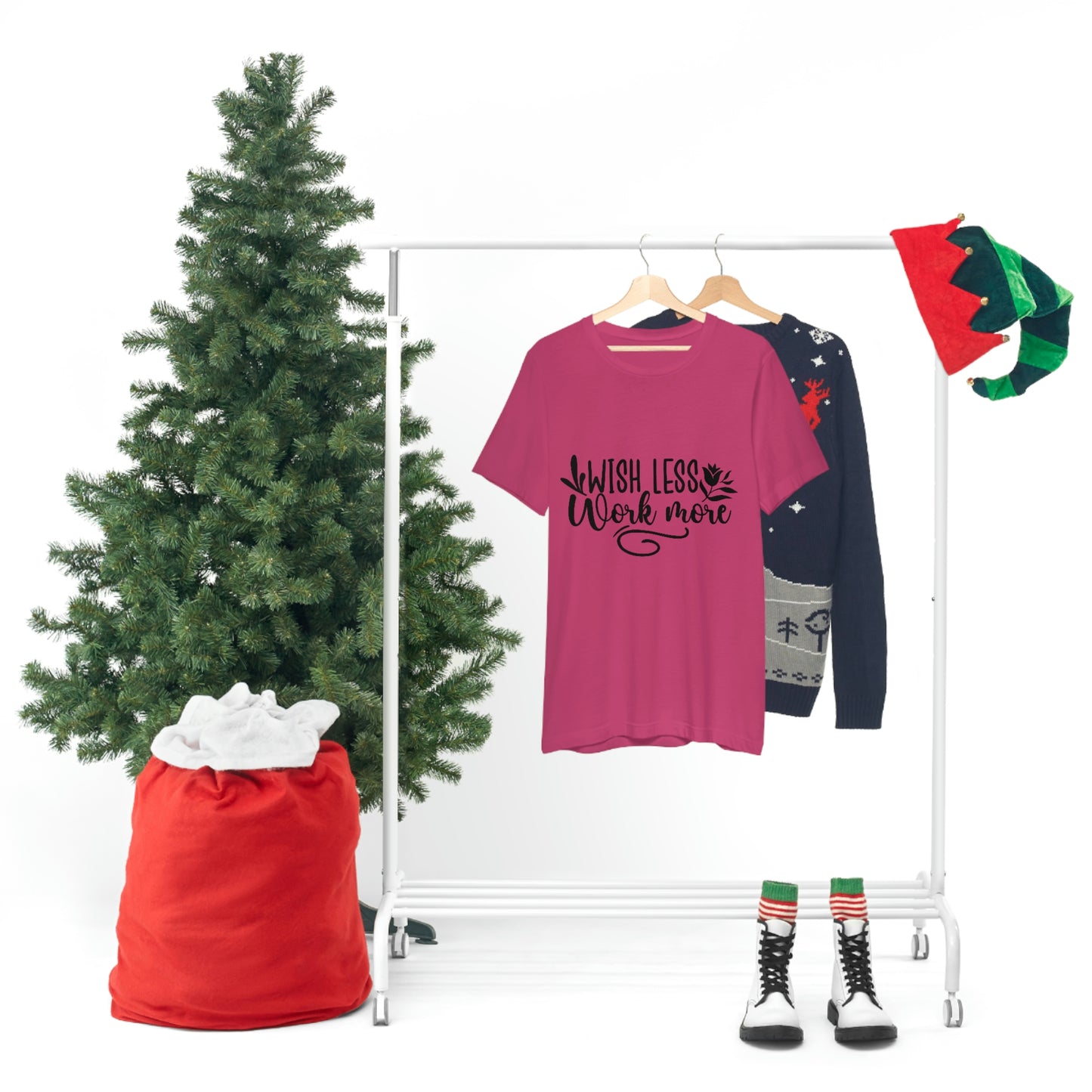 Wish More, Work Less Short Sleeve Tee