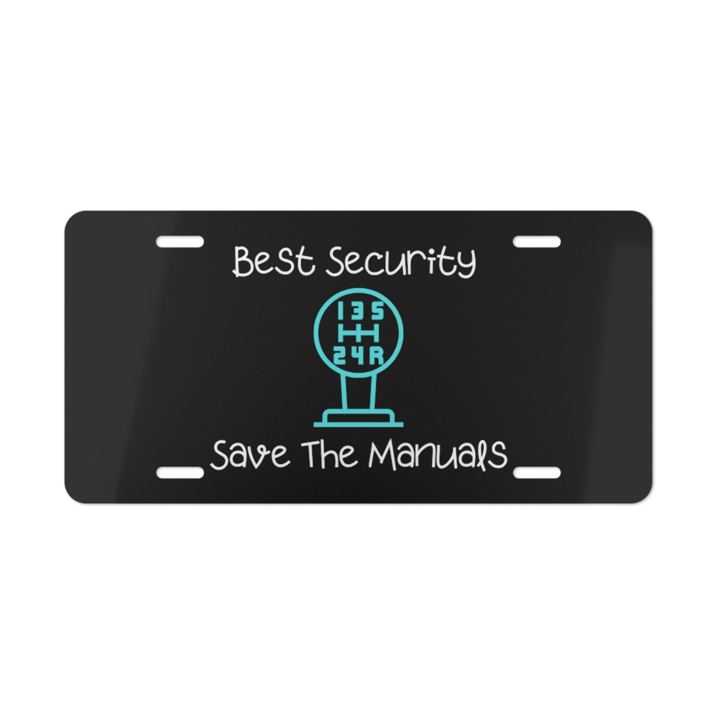 Save the Manuals Vanity Plate