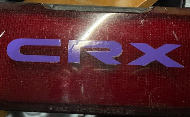CRX Replica Tailight Decal- Silver