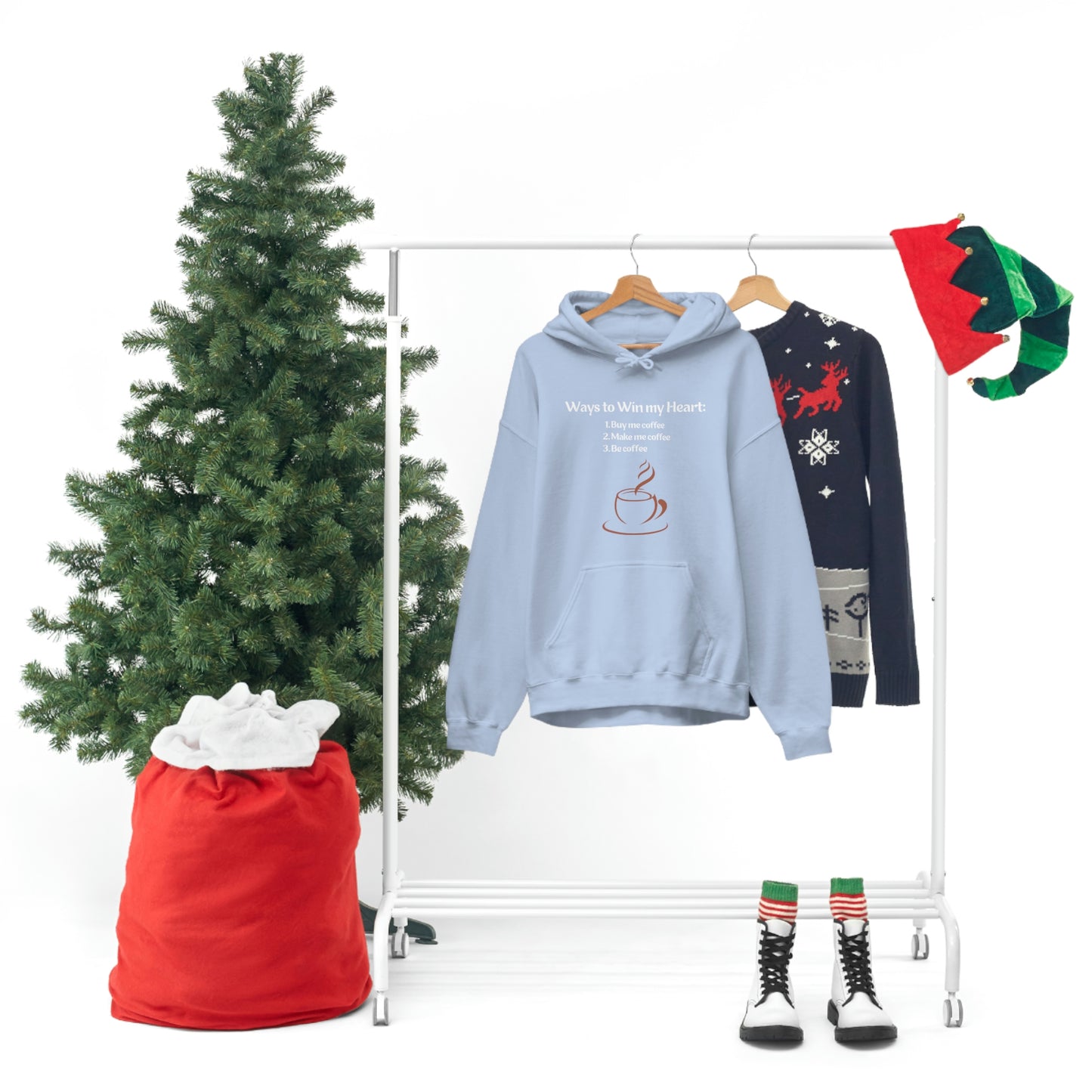 Way to my heart= Coffee Edition Heavy Blend™ Hooded Sweatshirt
