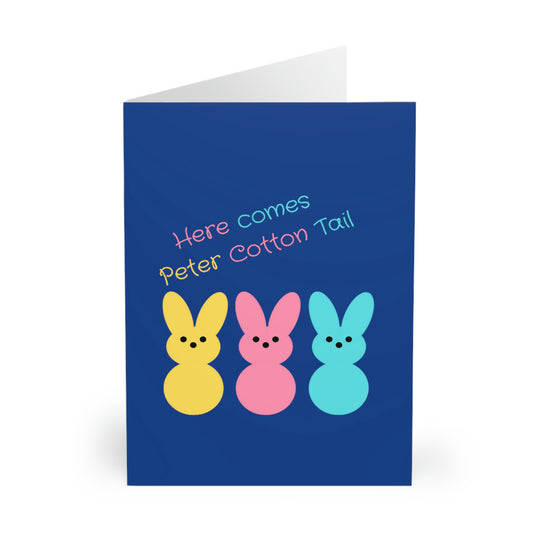 Here Comes Peter Cotton Tail Greeting Cards (5 Pack)