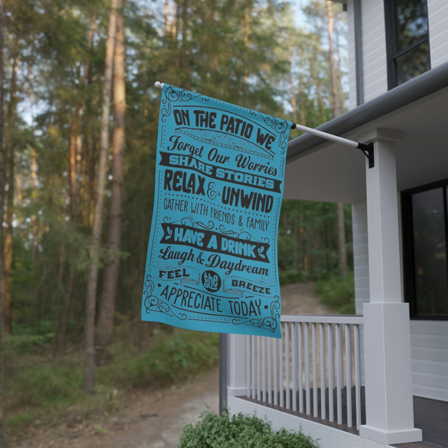 On The Patio we House Banner