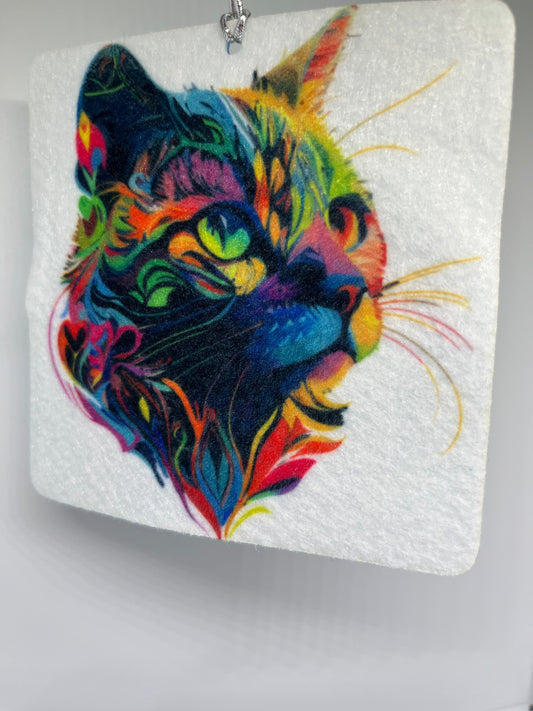 Rainbow Cat Air Freshener