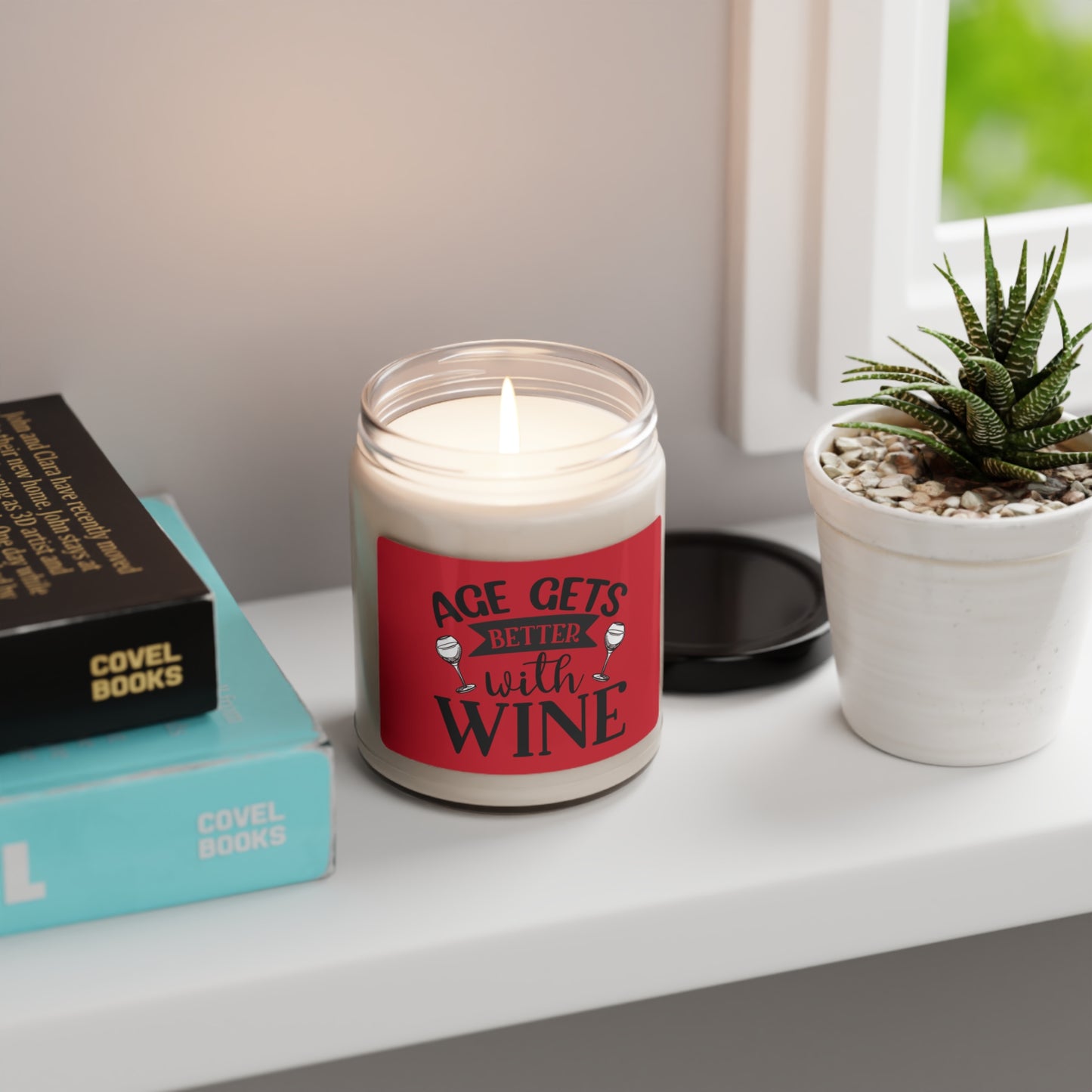 Age gets better with wine Scented Soy Candle, 9oz