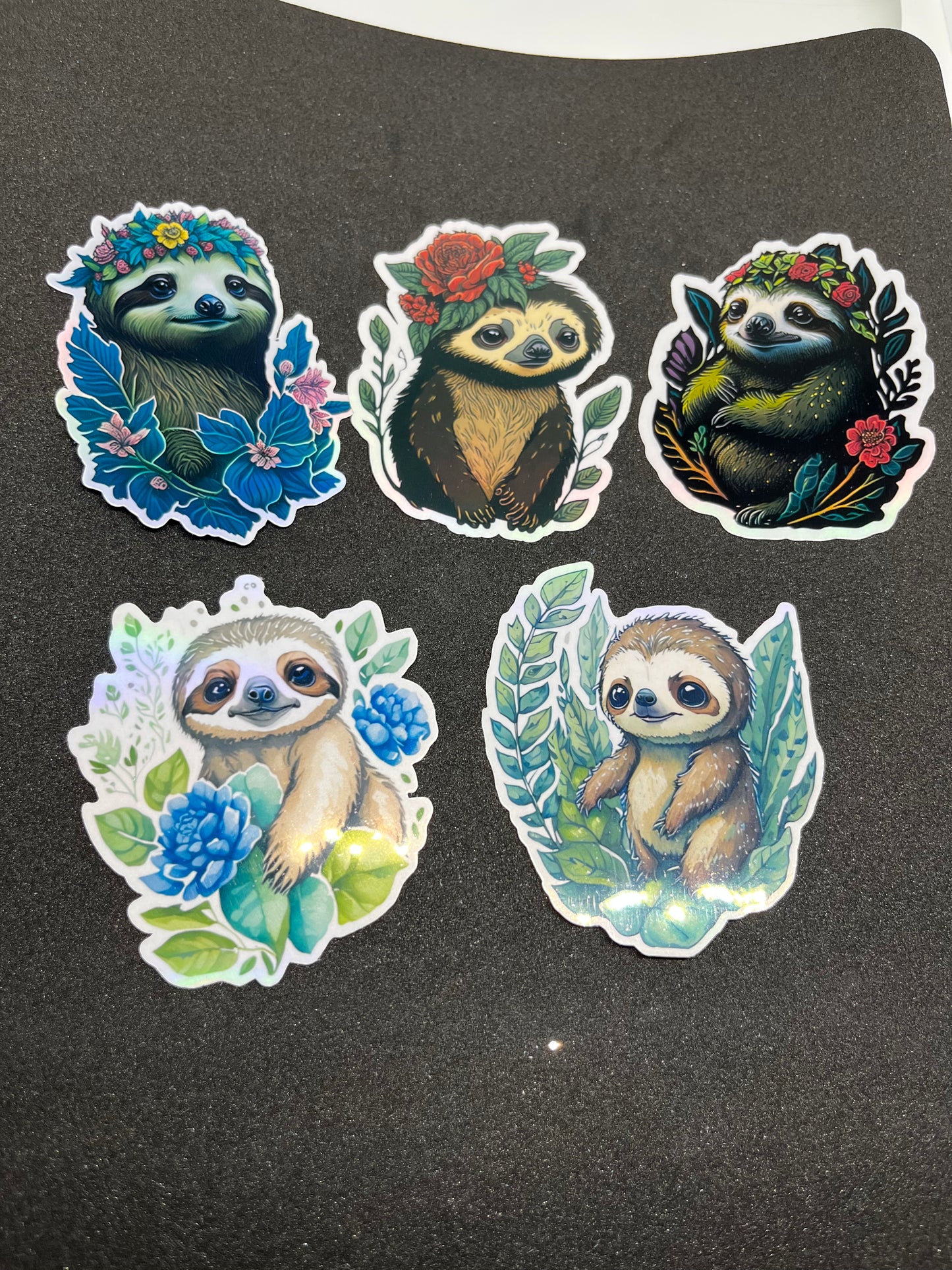 Sloth sticker set of 5