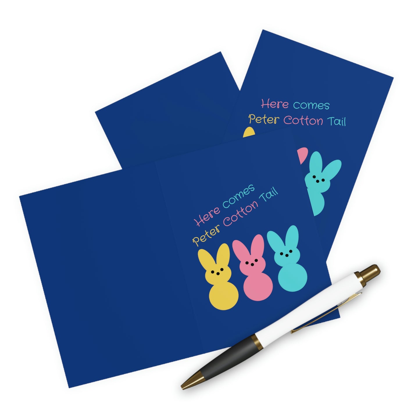 Here Comes Peter Cotton Tail Greeting Cards (5 Pack)